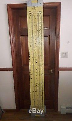 Pickett Slide Rule Enormous 7 Foot Double Sided Advertising Sign Plywood Nice