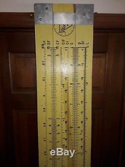 Pickett Slide Rule Enormous 7 Foot Double Sided Advertising Sign Plywood Nice