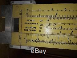 Pickett Slide Rule Enormous 7 Foot Double Sided Advertising Sign Plywood Nice