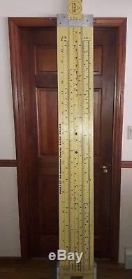 Pickett Slide Rule Enormous 7 Foot Double Sided Advertising Sign Plywood Nice