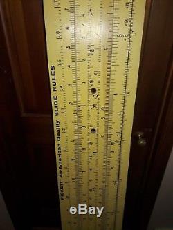 Pickett Slide Rule Enormous 7 Foot Double Sided Advertising Sign Plywood Nice