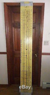 Pickett Slide Rule Enormous 7 Foot Double Sided Advertising Sign Plywood Nice
