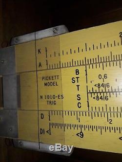 Pickett Slide Rule Enormous 7 Foot Double Sided Advertising Sign Plywood Nice