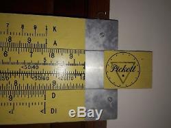 Pickett Slide Rule Enormous 7 Foot Double Sided Advertising Sign Plywood Nice