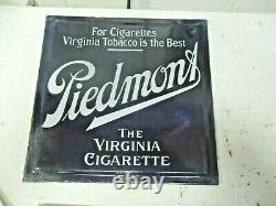Piedmont Tabacco 1920's Porcelain Double Sided Chair Back Sign