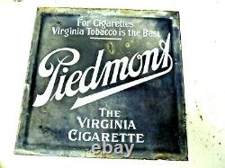 Piedmont Tabacco 1920's Porcelain Double Sided Chair Back Sign