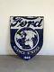 Plaque Emaillee Ford Ancienne Enamel Sign Garage Double Face Double Sided