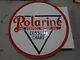 Polarine Porcelain Enamel Sign 24x24 Inches Double Sided With Flange