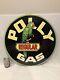 Polly Regular Gas Station 24 Dsp Double Sided Porcelain Enamel Round Sign Oil