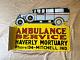 Porcelain Ambulance Service Enamel Sign Size 24x18 Inches Double Sided