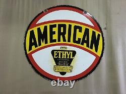 Porcelain American Enamel Sign 30x30 Inches Double Sided