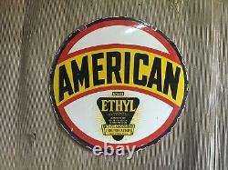 Porcelain American Enamel Sign 30x30 Inches Double Sided