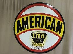 Porcelain American Enamel Sign 30x30 Inches Double Sided