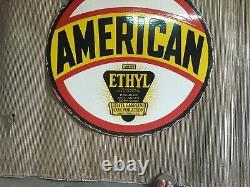 Porcelain American Enamel Sign 30x30 Inches Double Sided