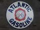 Porcelain Atlantic Gasoline Enamel Sign 36x36 Inches Double Sided