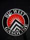 Porcelain Big West Gasoline Enamel Metal Sign Size 30x 30 Inches Double Sided