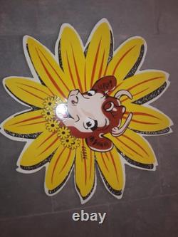 Porcelain Borden Enamel Sign 42 Inches Double Sided