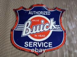 Porcelain Buick Enamel Sign 30x30 Inches Double Sided