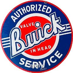 Porcelain Buick Enamel Sign 30x30 Inches Double Sided