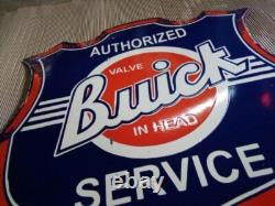 Porcelain Buick Enamel Sign 30x30 Inches Double Sided