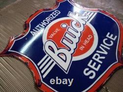 Porcelain Buick Enamel Sign 30x30 Inches Double Sided