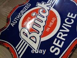 Porcelain Buick Enamel Sign 30x30 Inches Double Sided