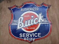 Porcelain Buick Enamel Sign 36x36 Inches Double Sided