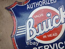 Porcelain Buick Enamel Sign 36x36 Inches Double Sided