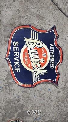Porcelain Buick Enamel Sign Size 29 x 29 Inches Double Sided