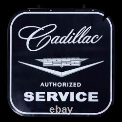Porcelain Cadillac Enamel Sign 36x36 Inches Double Sided