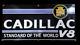 Porcelain Cadillac Enamel Sign 42x20 Inches Double Sided