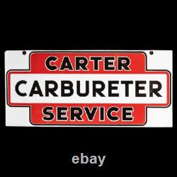 Porcelain Carter Enamel Sign 42x20 Inches Double Sided