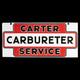 Porcelain Carter Enamel Sign 42x20 Inches Double Sided