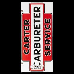 Porcelain Carter Enamel Sign 42x20 Inches Double Sided