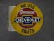 Porcelain Chevrolet Enamel Sign 18x18 Inches Double Sided With Flange