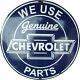 Porcelain Chevrolet Enamel Sign 30x30 Inches Double Sided