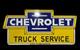 Porcelain Chevrolet Enamel Sign 36x20 Inches Double Sided