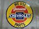 Porcelain Chevrolet Enamel Sign 36x36 Inches Double Sided