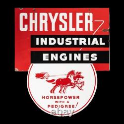 Porcelain Chrysler Enamel Sign 36x24 Inches Double Sided