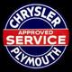 Porcelain Chrysler Plymouth Enamel Sign 30x30 Inches Double Sided