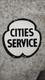 Porcelain Ciies Service Enamel Sign Size 24 X 24 Inches Double Sided