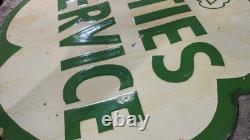 Porcelain Cities Service Enamel Sign Size 29 x 29 Inches Double Sided