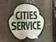 Porcelain City Service Enamel Sign 36 X 36 Inches Double Sided
