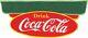 Porcelain Coca Cola Enamel Sign 36 Inches Double Sided