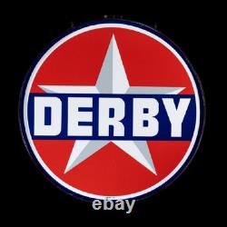 Porcelain Derby Enamel Sign 30x30 Inches Double Sided