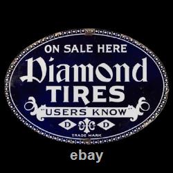 Porcelain Diamond Enamel Sign 36x24 Inches Double Sided