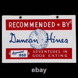 Porcelain Dumean Enamel Sign 28x20 Inches Double Sided