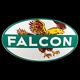 Porcelain Falcon Enamel Sign 36 Inches Double Sided