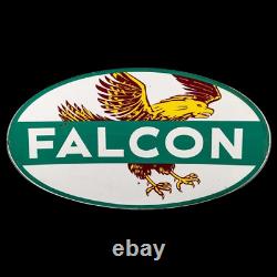 Porcelain Falcon Enamel Sign 36 Inches Double Sided