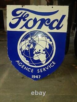 Porcelain Ford Enamel Sign 24x18 Inches Double Sided